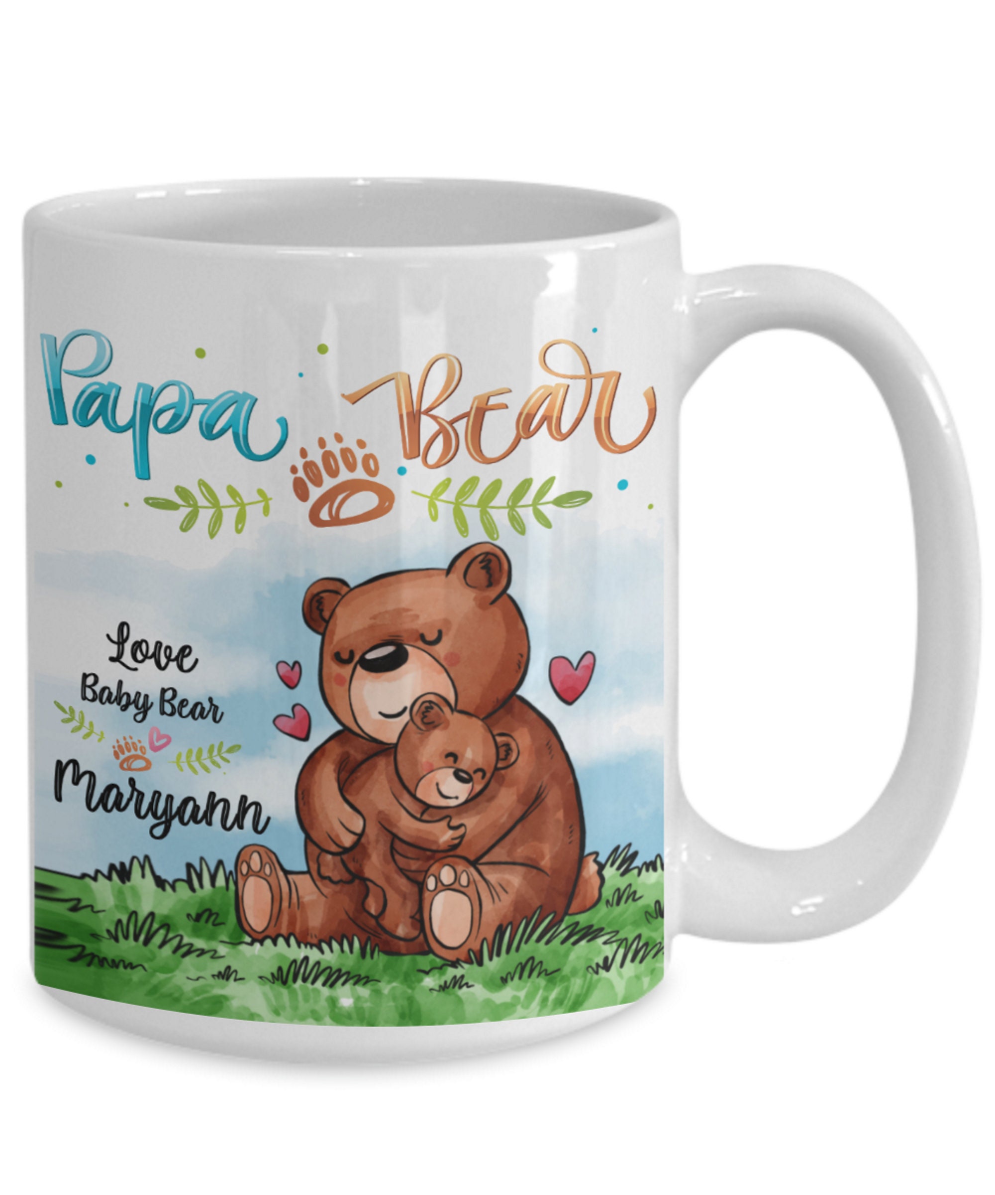 Details about   Personalized Papa Mug Est 2019 Custom Gift For Daddy Papa Bear Mug 