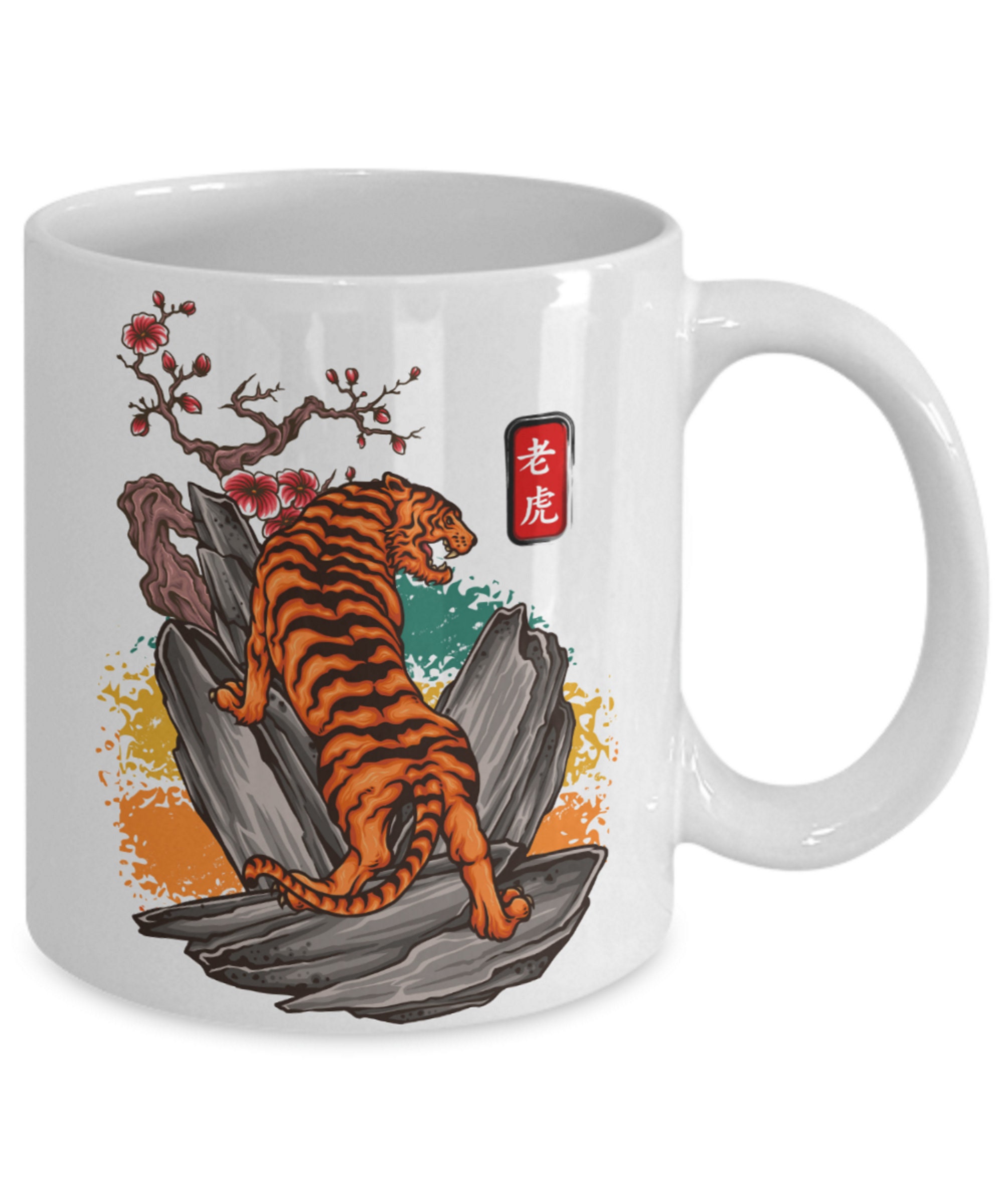 tasse tigre 2022 nouvel an chinois tasse à café tigre
