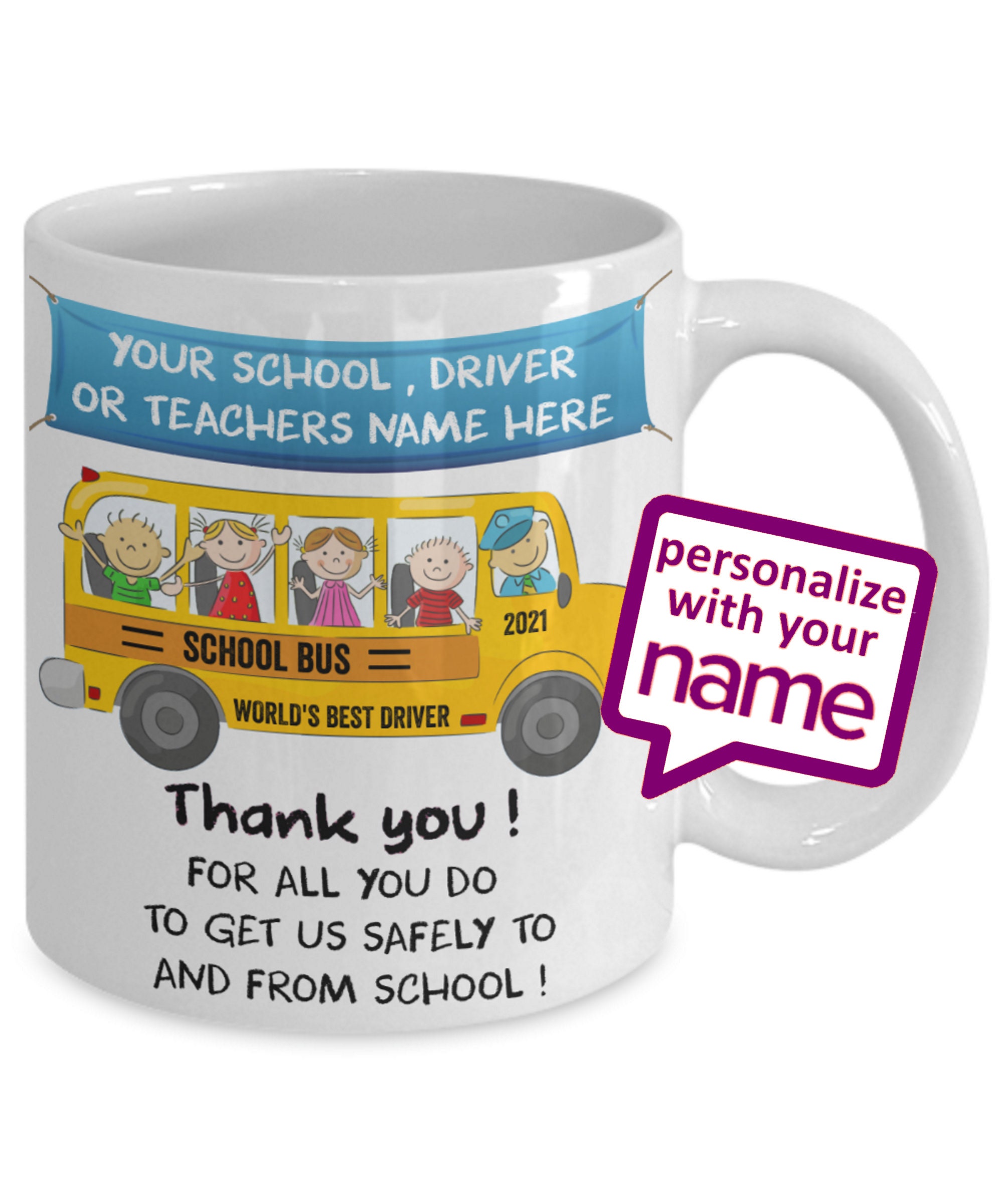 Bus Driver Appreciation Travel Mug School gift
