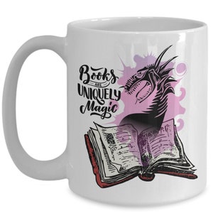 Fantasy Book Readers Mug Books Are Uniquely Magic Writer Author Coffee Mug Teachers Students Book Lovers Easily Distracted by Books image 4