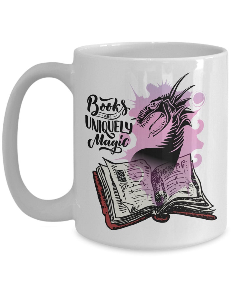 Fantasy Book Readers Mug Books Are Uniquely Magic Writer Author Coffee Mug Teachers Students Book Lovers Easily Distracted by Books image 4