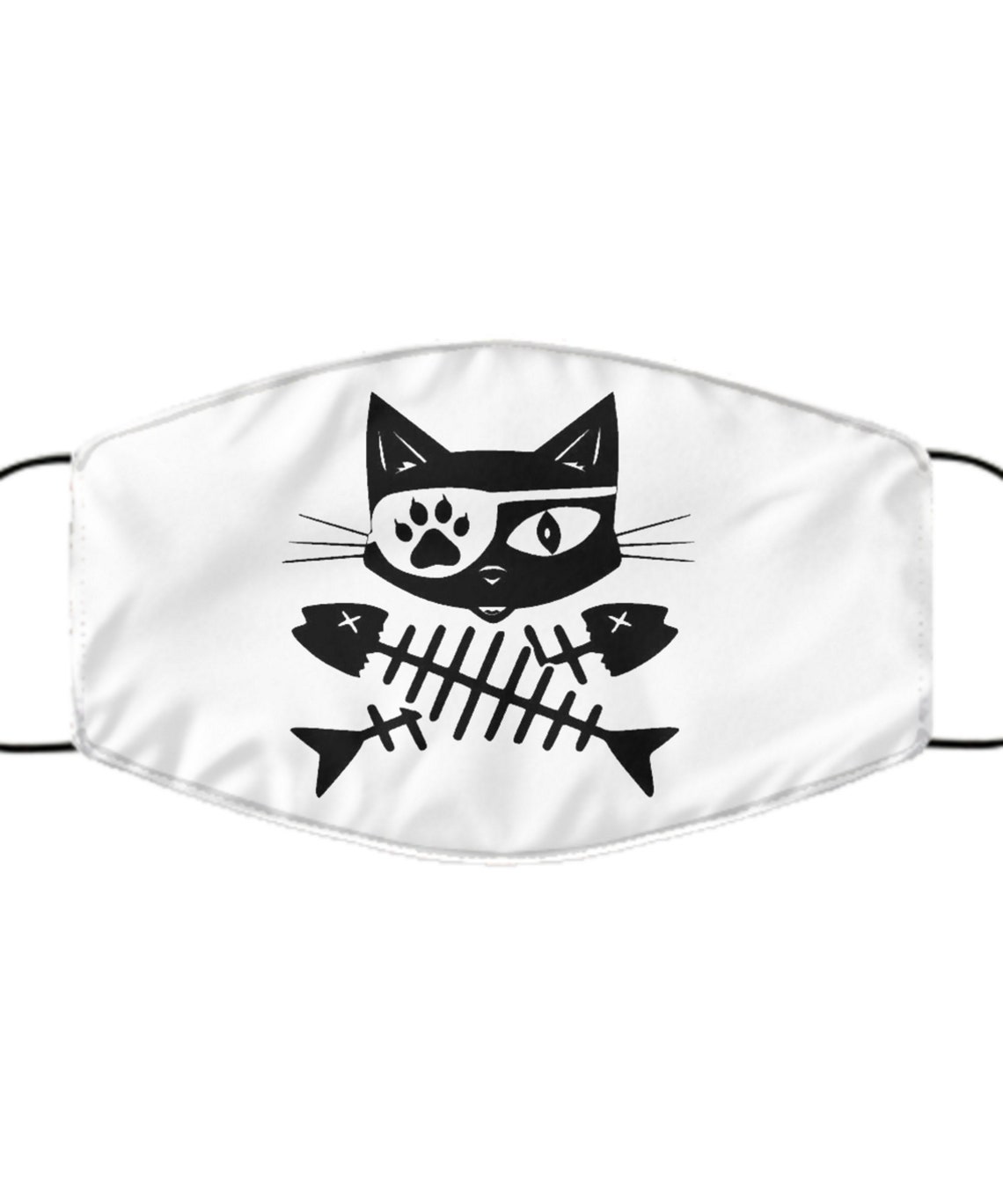 Pirate Face Mask Pirate Cat Jolly Roger Skull and Crossbone Etsy