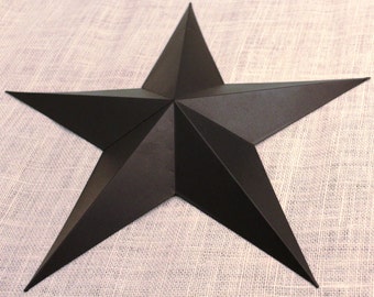 24" Large Metal Tin Barn Star - Wall Decor