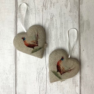 Hanging Heart - Pheasants - Pheasant - Decorations - Nature - Gifts