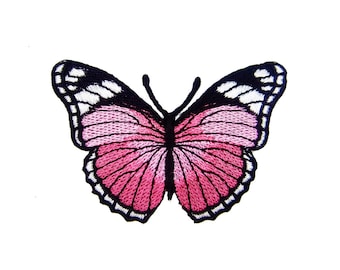 Free Shipping Boho Patches Butterfly Patches Insect Patch Strawberry & Peach Pink Iron On Patch Embroidered Patches Sew On Patch New