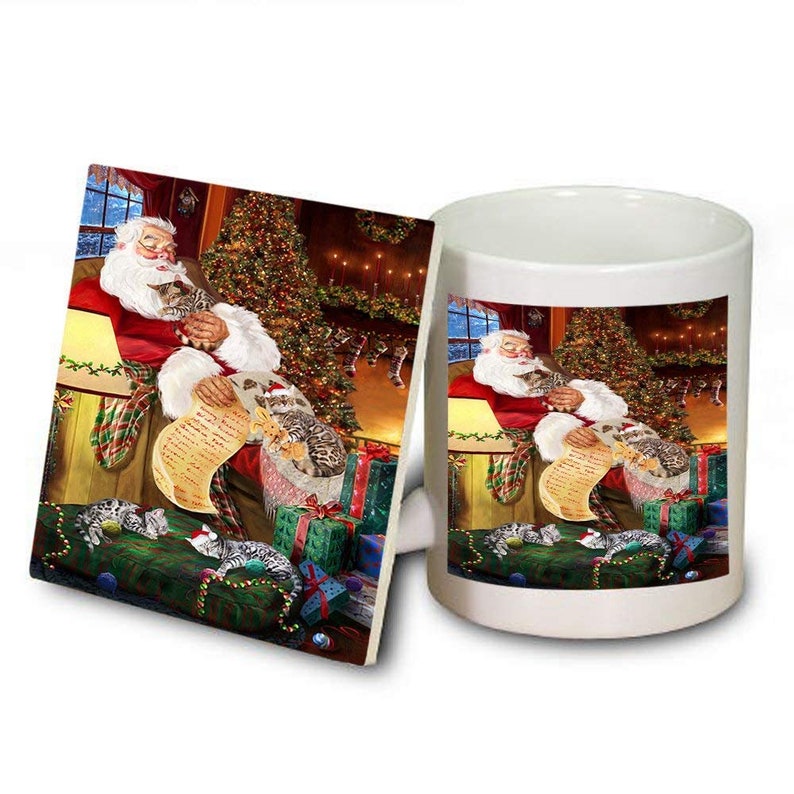 Magnet Coffee Mug and Ornament Coasters The Ultimate Cat Lover Basket Bengal Cats Blanket Pillow