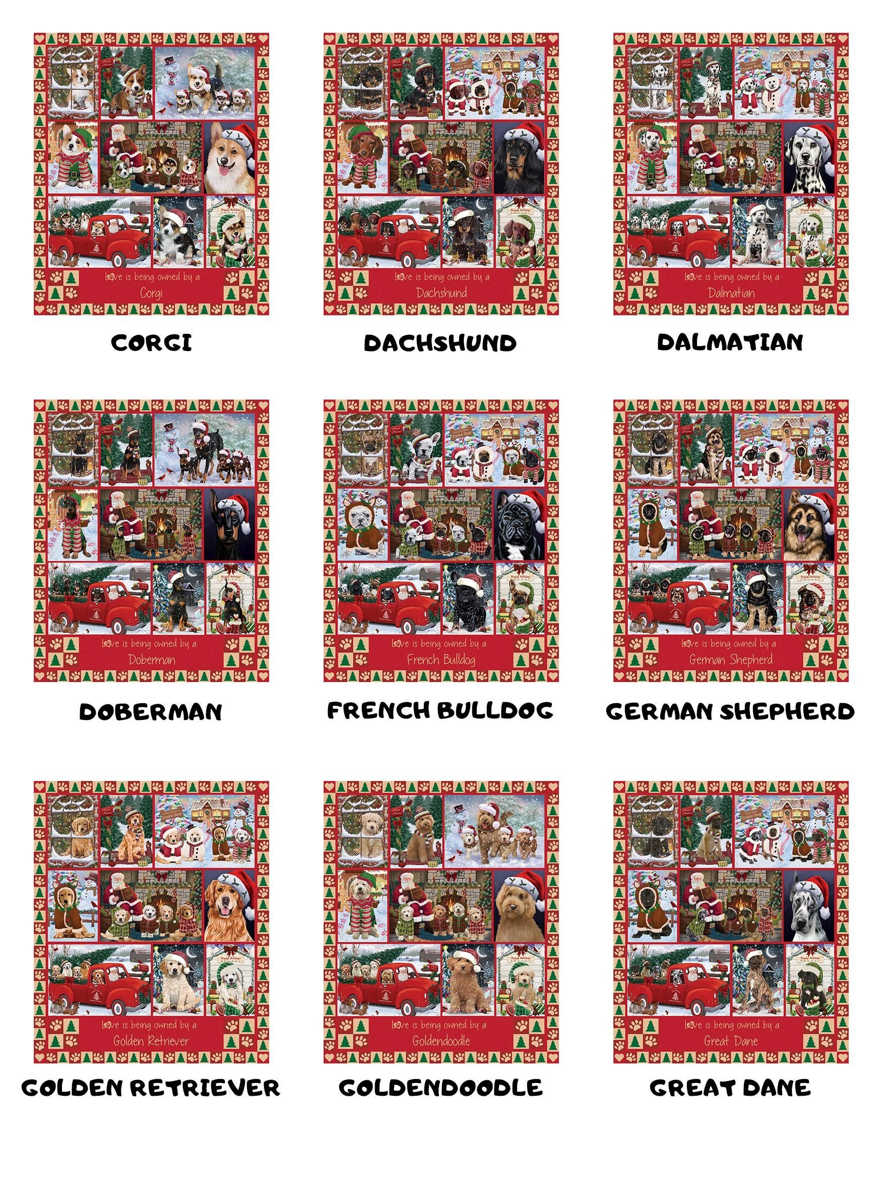 Personalized Love is Being Owned Christmas Dog Cat Tree Skirt Etsy