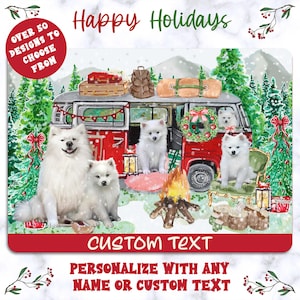 Alfombra para mascotas con diseño de perro esquimal americano, alfombra de pasillo para interiores, sala de estar, ultrasuave, estampada, decoración de Papá Noel, regalo para mamá, monumento conmemorativo para mascotas