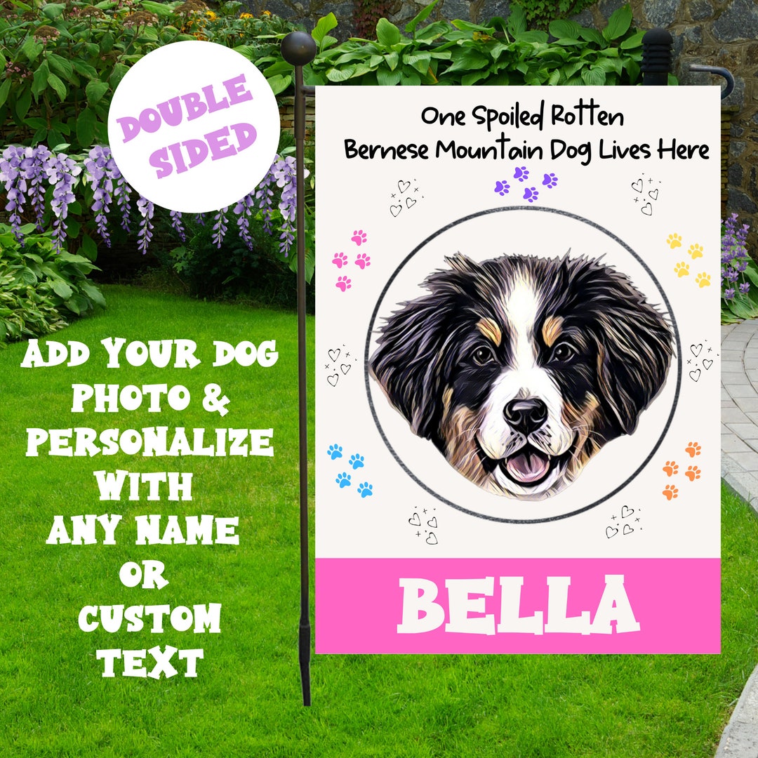 Personalized Dog Flag, Custom Pet Flag, Cat Lovers Gift, Dog Home Decor