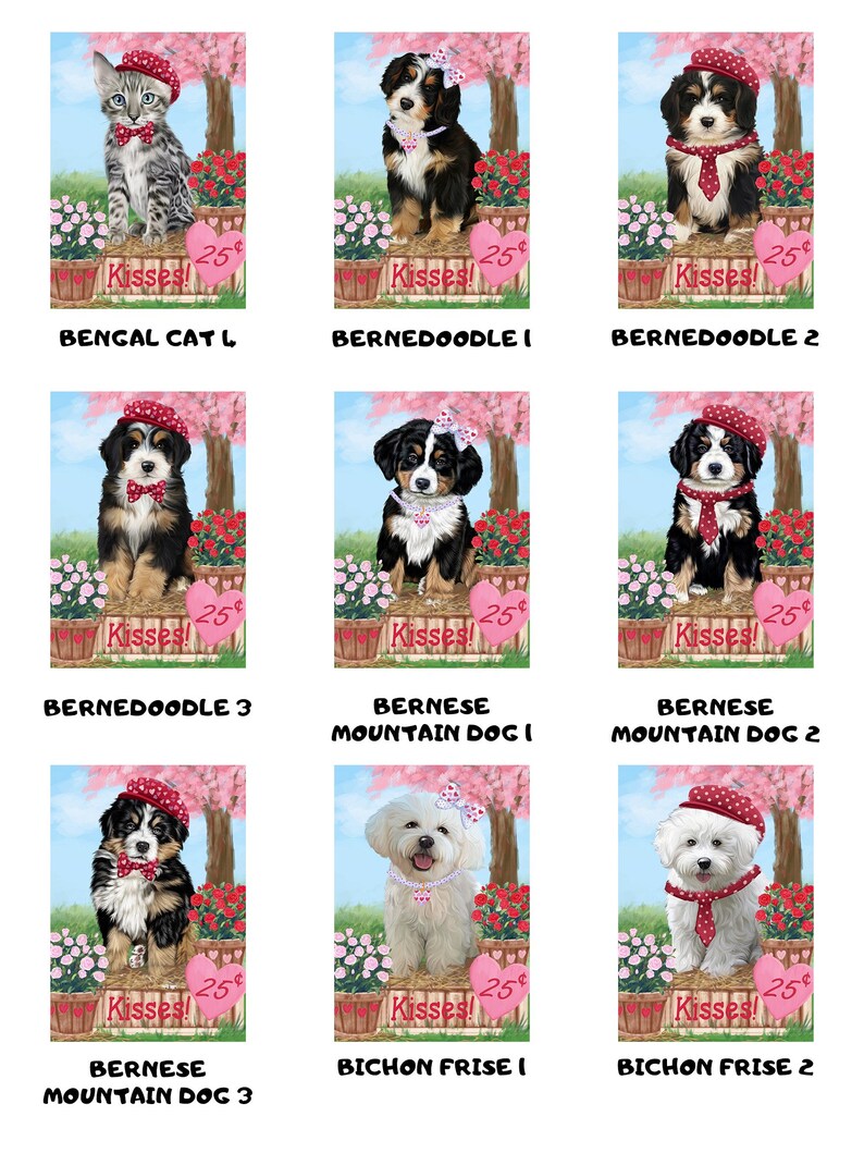 Bluetick Coonhound Rosie 25 Cent Kisses Dog Cat Refrigerator Magnet Boston Terrier Border Collie Boxer Beagle Blue Heeler