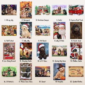 Cockapoo Dog Quilt Bed Coverlet Bedspread Soft Lightweight Durable ...