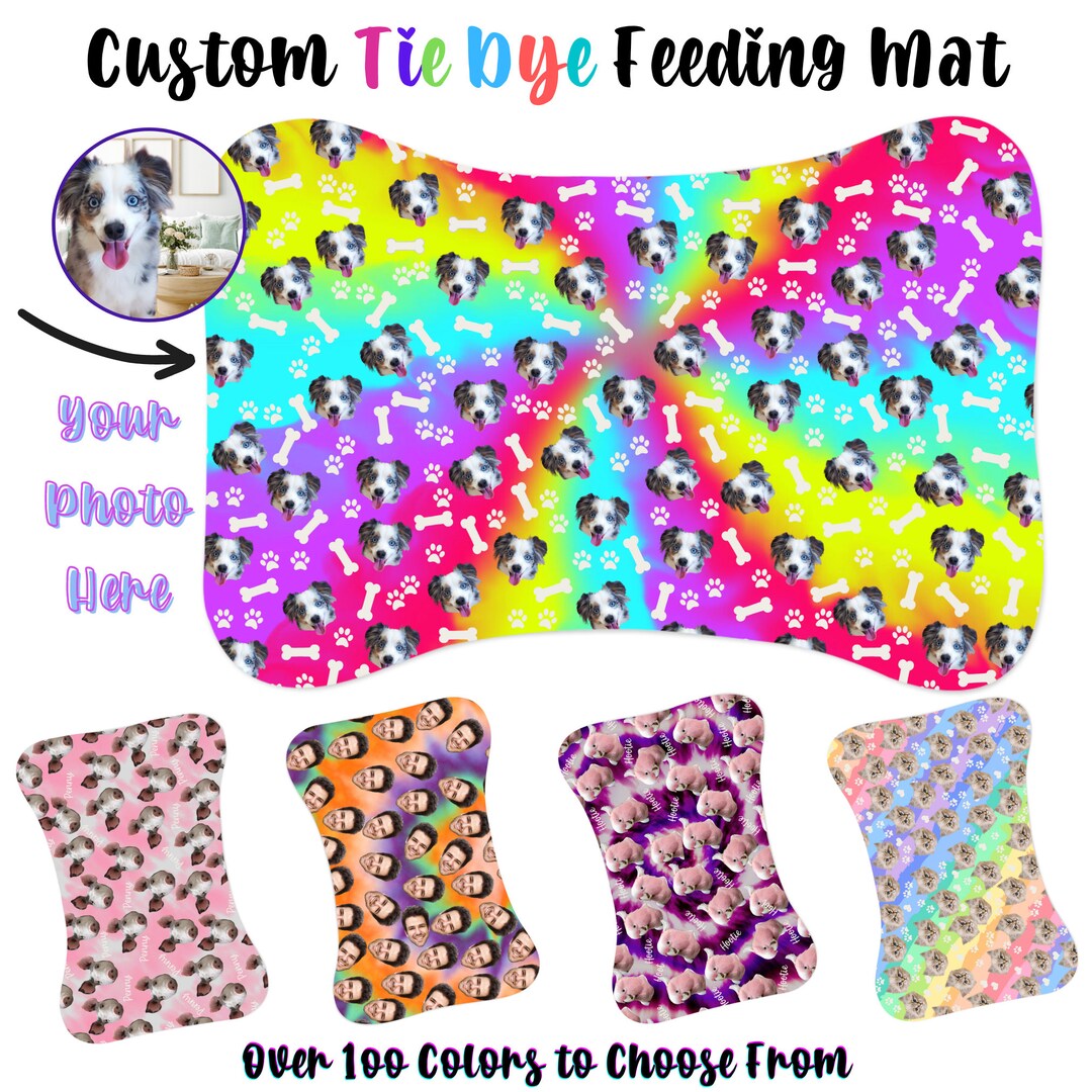 Dog Mat for Food, Dog Mat Personalized, Custom Pet Mat, Cat Water Mat