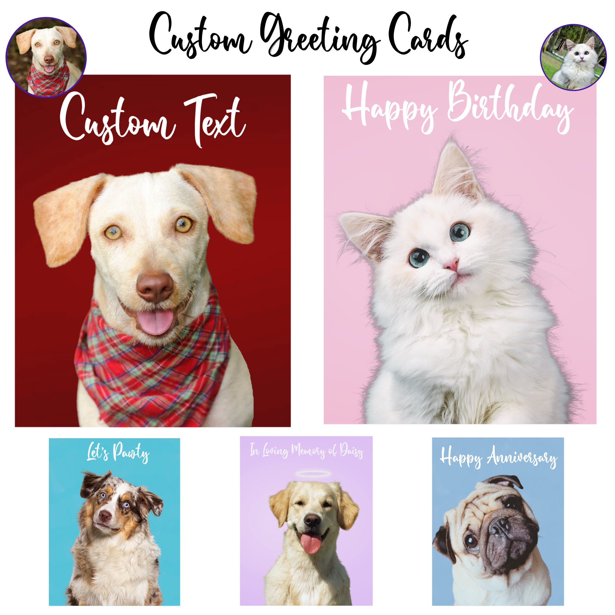Pet Greeting Card Mother's Day Note Card Gifts for Mom Etsy