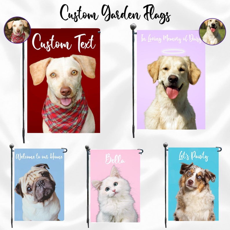 Personalized Pet Flag Custom Dog Flag Dog Lovers Gift Dog Etsy