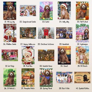 Cockapoo Dog Quilt Bed Coverlet Bedspread Soft Lightweight Durable ...