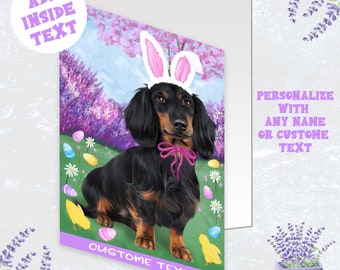 Dachshund Dog Valentine's Day Greeting Cards Note Cards - Invitation Cards w/ Envelopes - Pet Artwork Greeting Cards Pack