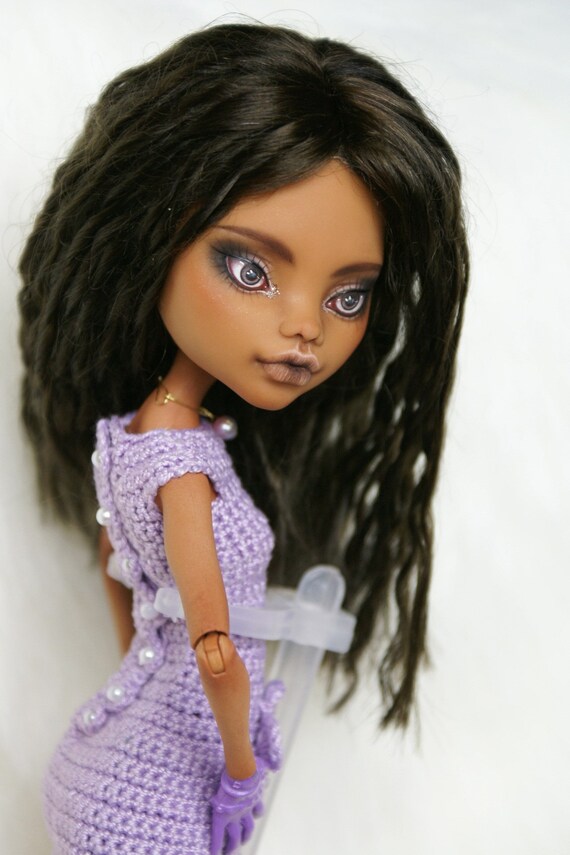 Monster High Ooak Clawdeen Wolf Custom Repaint Art Doll Etsy