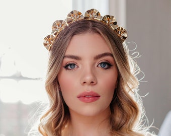 Bridal Tiara, Rhinestone Wedding Headband, Vintage Style Hairpiece, Vintage Style Halo, Bridal Headpiece, Wedding Hair Piece, Wedding Crown