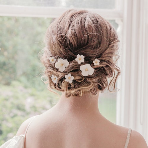 Rustic Bridal Headpiece Floral Hair Pins Classic Wedding - Etsy Rustic Bridal Headpiece Floral Hair Pins Classic Wedding - Etsy