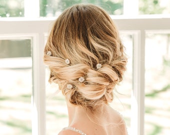 Bridal hair pins, Bridal hairpiece boho, Silver Wedding hair pins, Wedding hairpiece, Crystal bridal headpiece, Wedding hair pins,hair pin