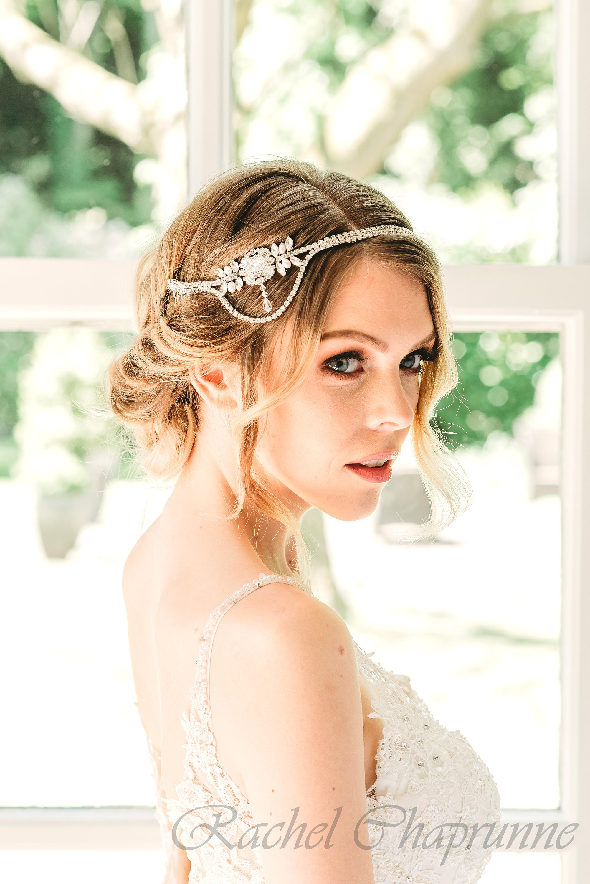 Gatsby bridal headpiece clearance