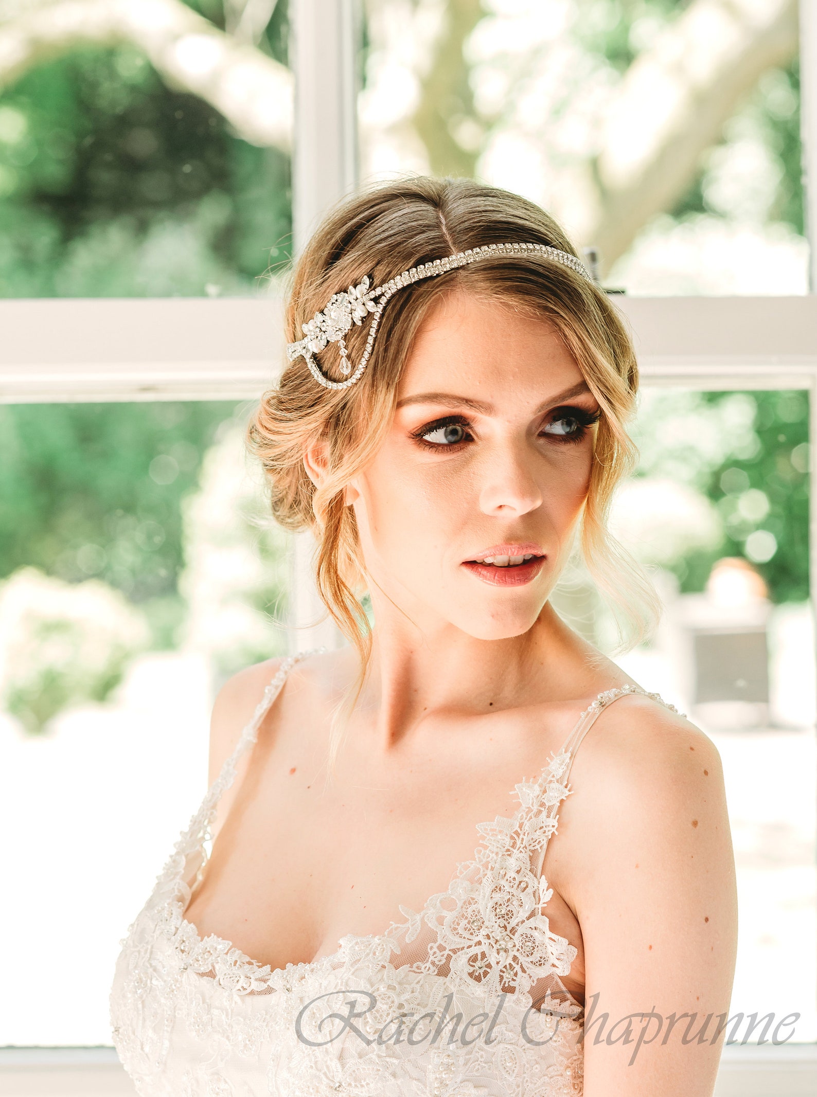 1920s bridal headpiece