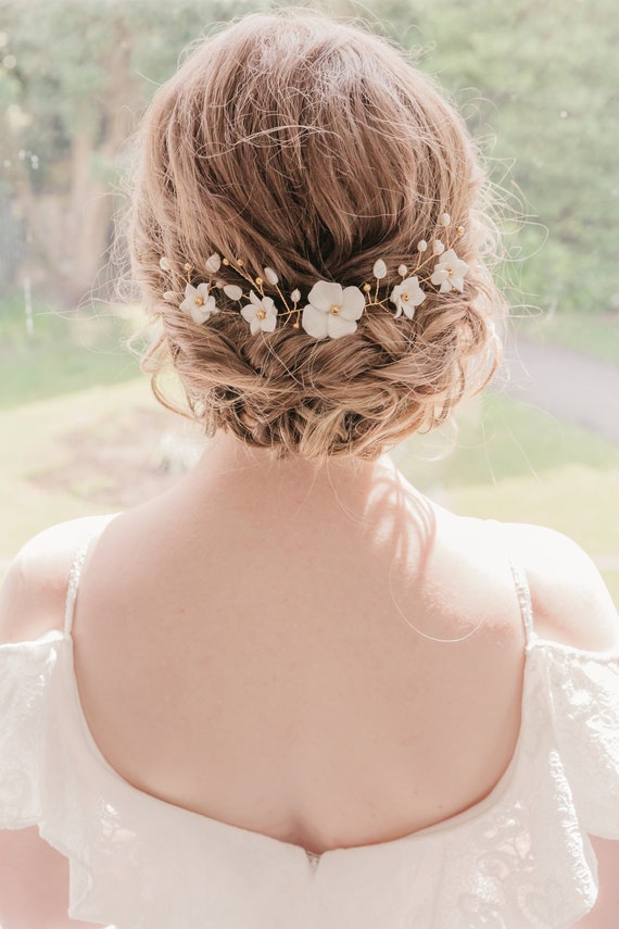Flower Hair Pins Bridal Hair Pins Back of Hair Headpiece - Etsy Denmark Flower Hair Pins Bridal Hair Pins Back of Hair Headpiece - Etsy Denmark