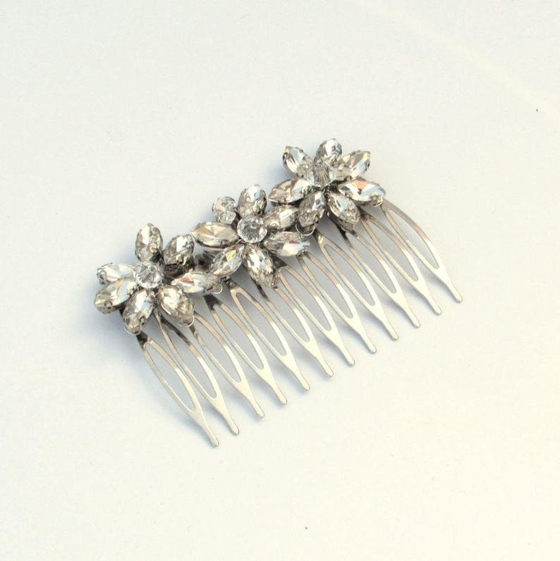 Gold bridal hair comb Wedding hair piece 1920s Silver bridal hair accessories Bridal hair comb Crystal hair comb 1920 wedding headpiece