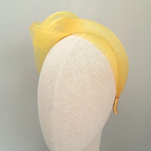 Mustard Yellow fascinator, Races headpiece, Wedding guest hairpiece, Special event headband, hat alternative, mother of the bride, unique