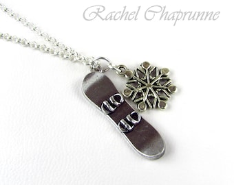 Snowboard Necklace, Snowboard gift, Best Birthday Present, Sport gift, Snow boarder gift, Stocking filler, Christmas gift