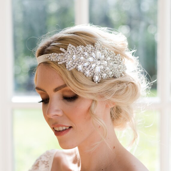 Vintage Bridal Hair Piece Gatsby Headpiece Wedding Etsy