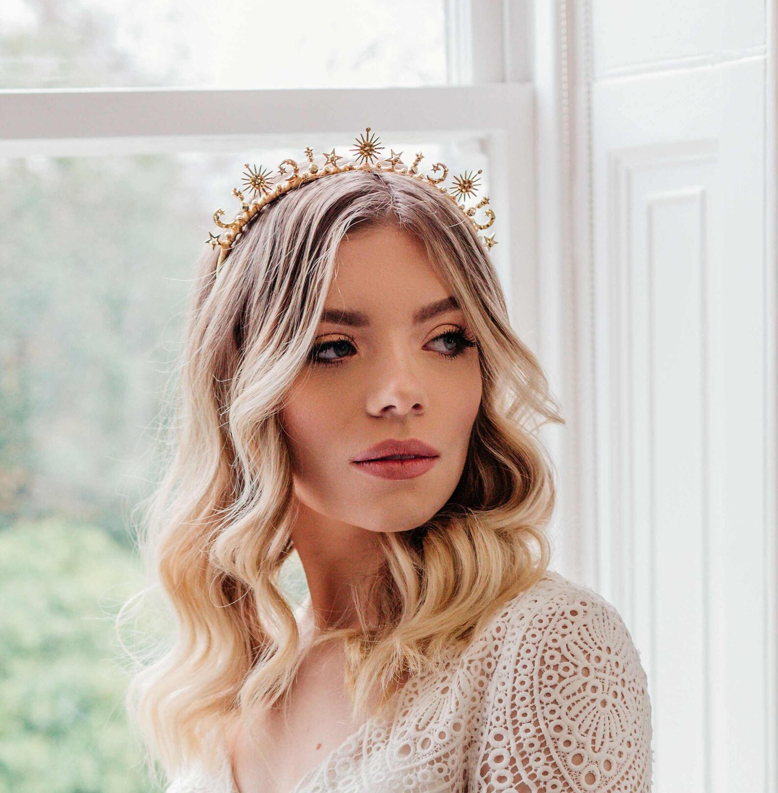 Gold Bridal Hair Accessories Celestial Wedding Accessory Etsy UK