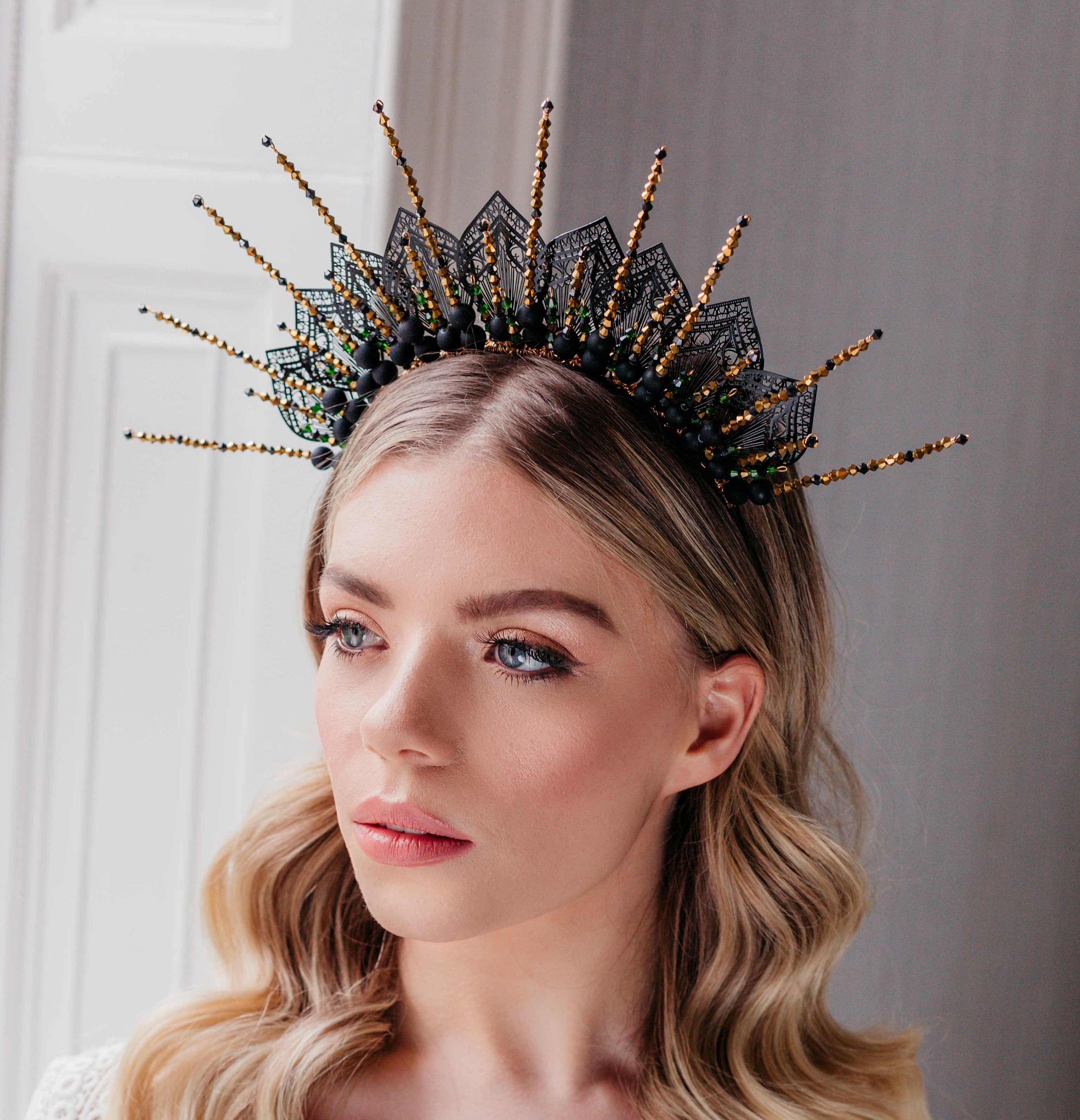 spiky crown headpiece
