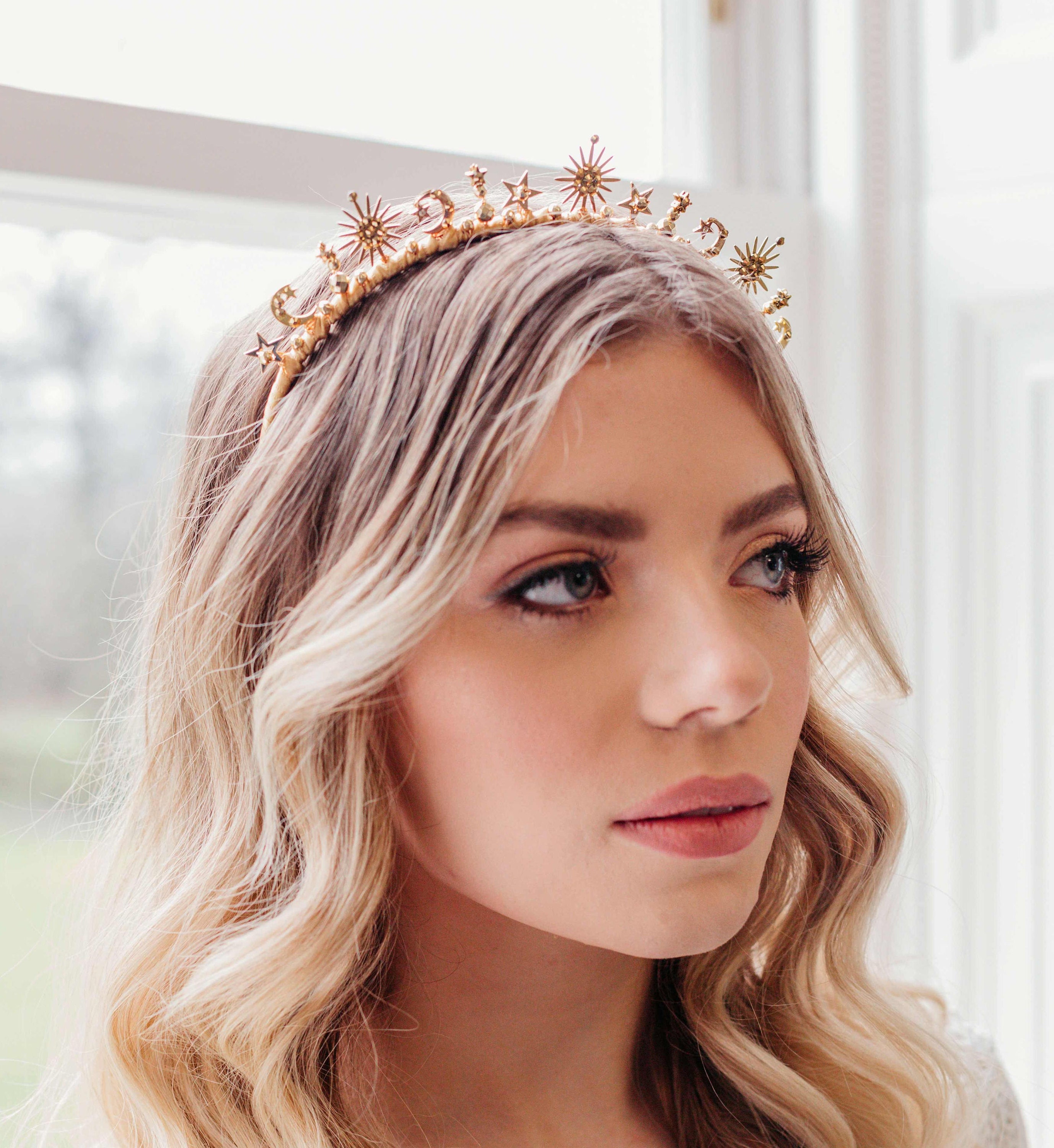 Gold Bridal Hair Accessories Celestial Wedding Accessory Etsy UK