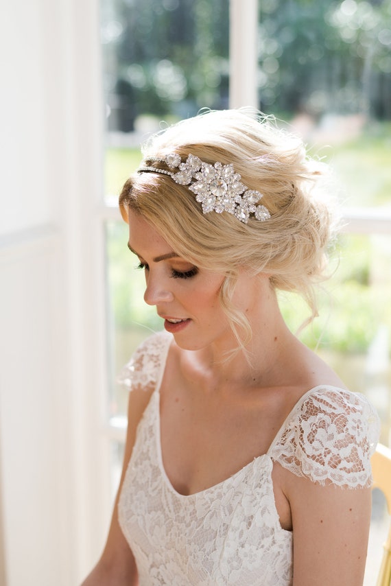 Casque de mariée Gatsby, accessoire de cheveux de mariage des