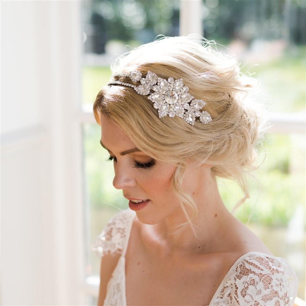 Gatsby Bridal Headpiece, 1920s Wedding Hair Accessory, 1920s  display picture 1