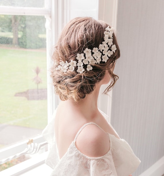 rustic headpiece for wedding