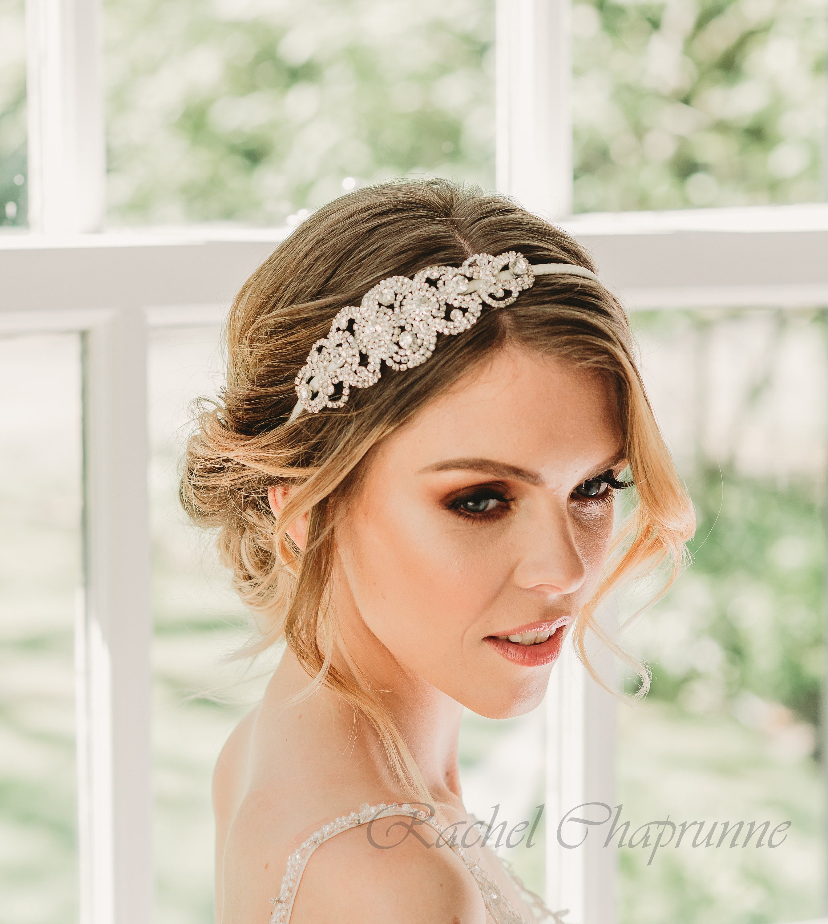 YAEISM Strass-Kopfkette Vintage – Haarschmuck Für Hochzeit, Gatsby-Party, Braut & Flapper
