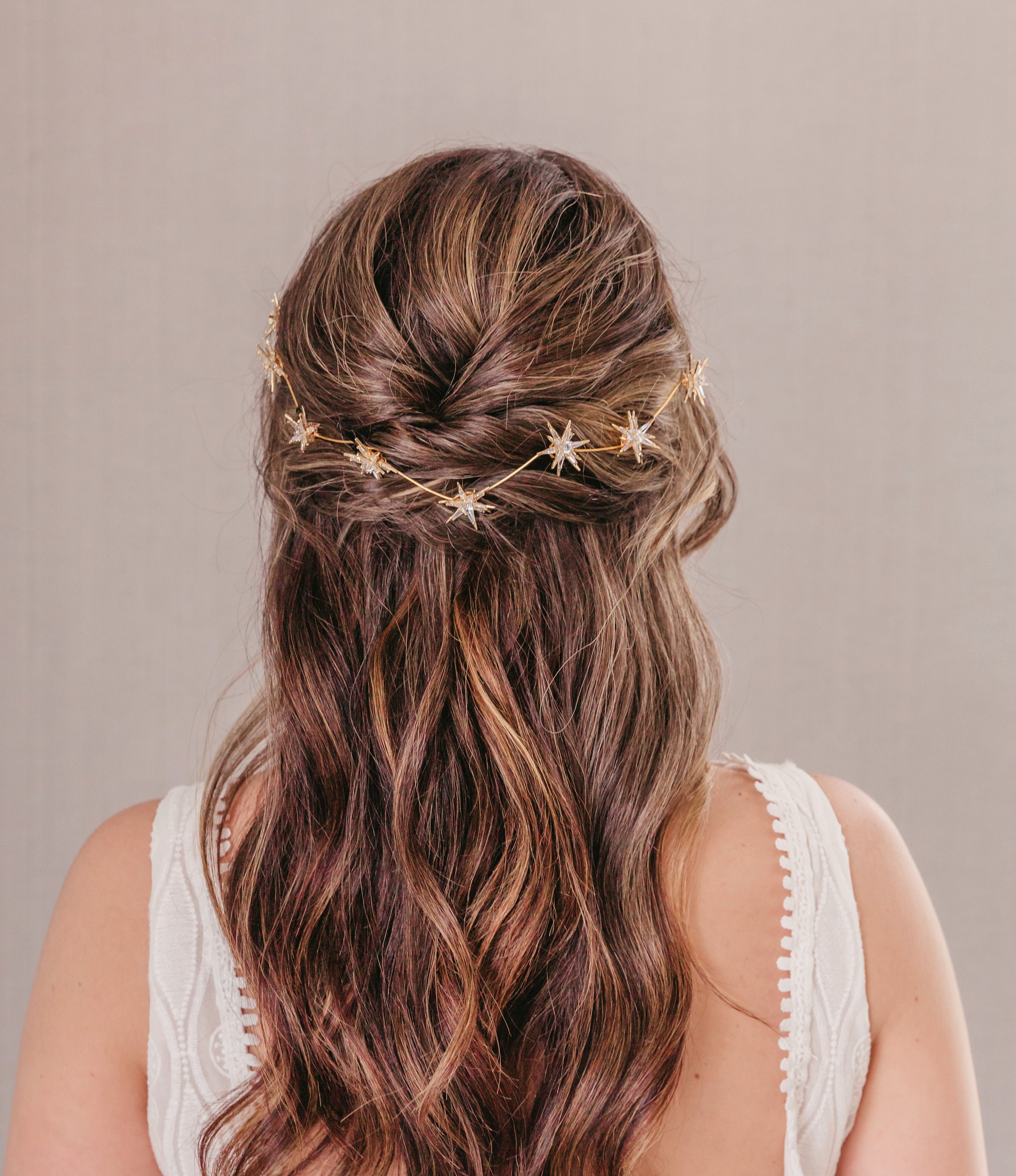 Bridal Headpiece With Stars Celestial Wedding Hair Vine for - Etsy Bridal Headpiece With Stars Celestial Wedding Hair Vine for - Etsy