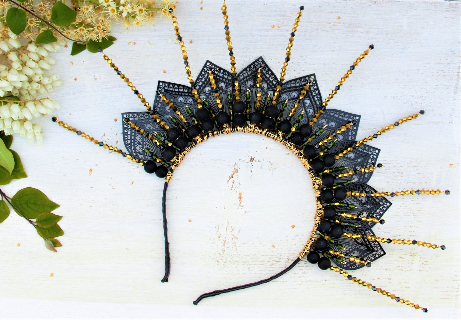 spiky crown headpiece