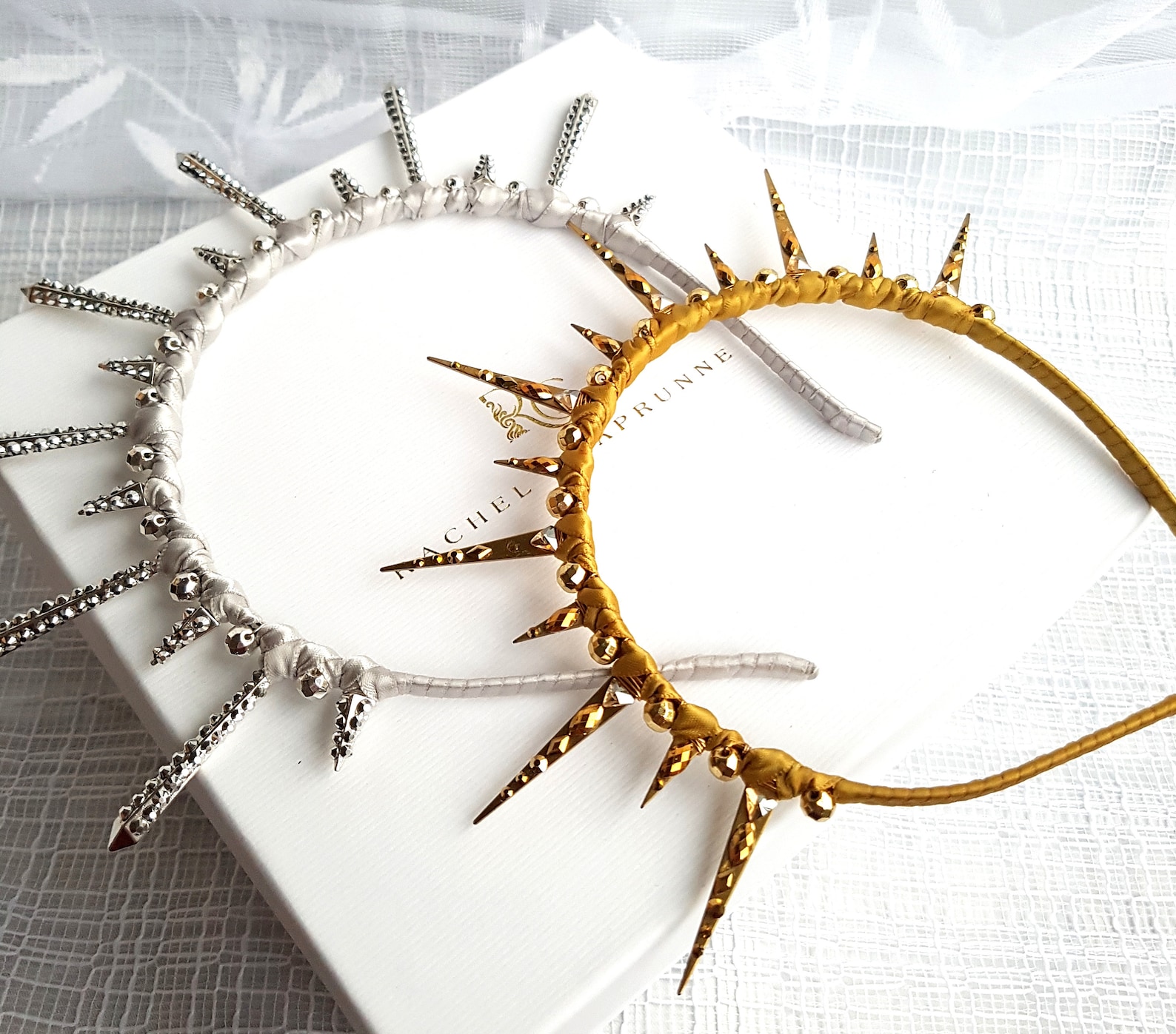 spiky crown headpiece