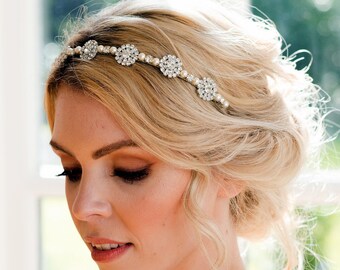 SALE ~ Bridal Headband ~ OOAK ~ Bridal Forehead Band  display picture 3