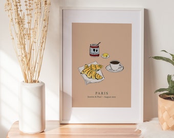Personalised Favourite Foods Illustration | Bespoke Food Print | Kitchen Wall Art | Art Print For Foodies | Food Poster