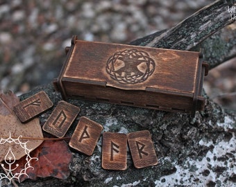 Dark runes set in box