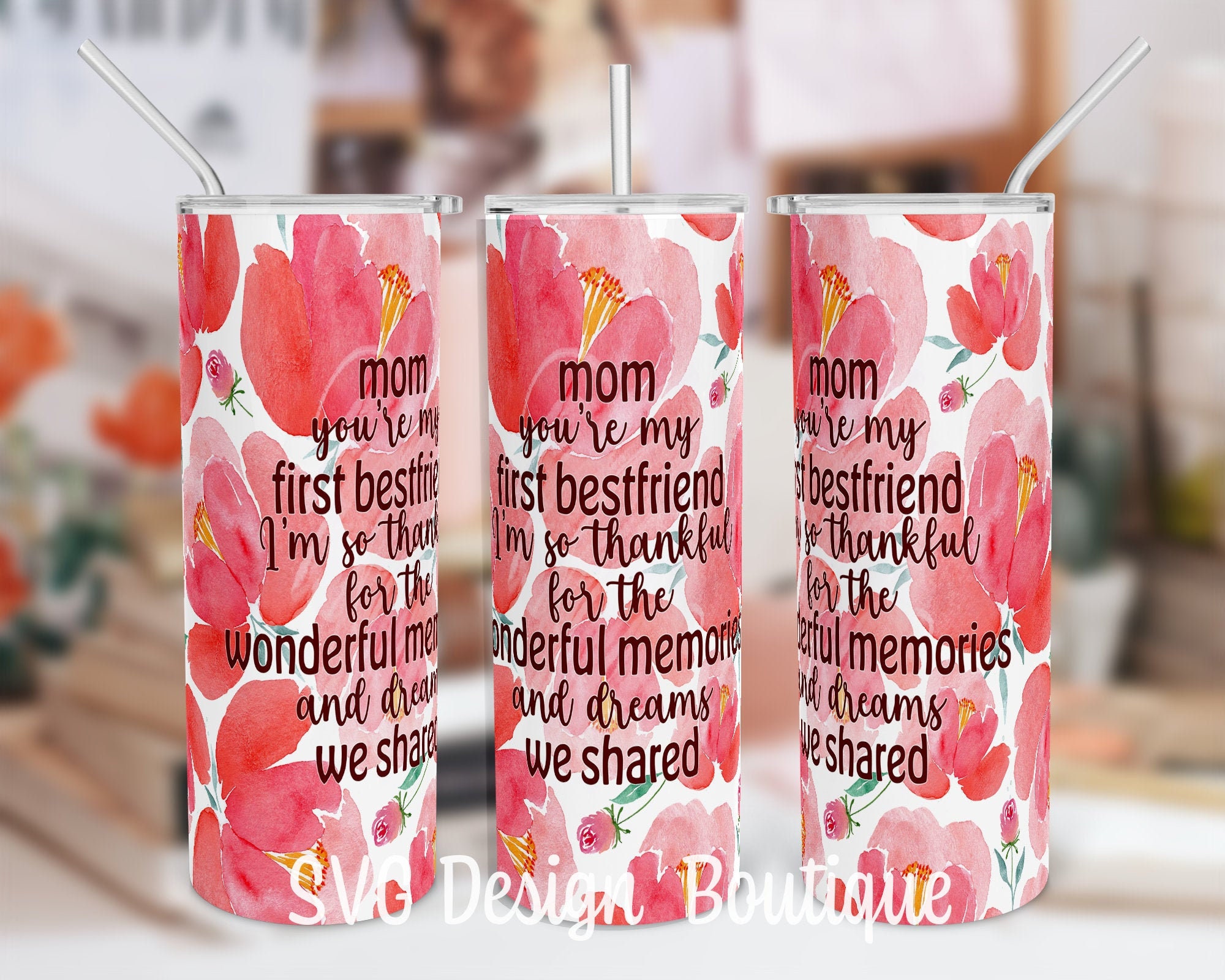 Download Mom You're My Best friend Tumbler Sublimation Design | Etsy