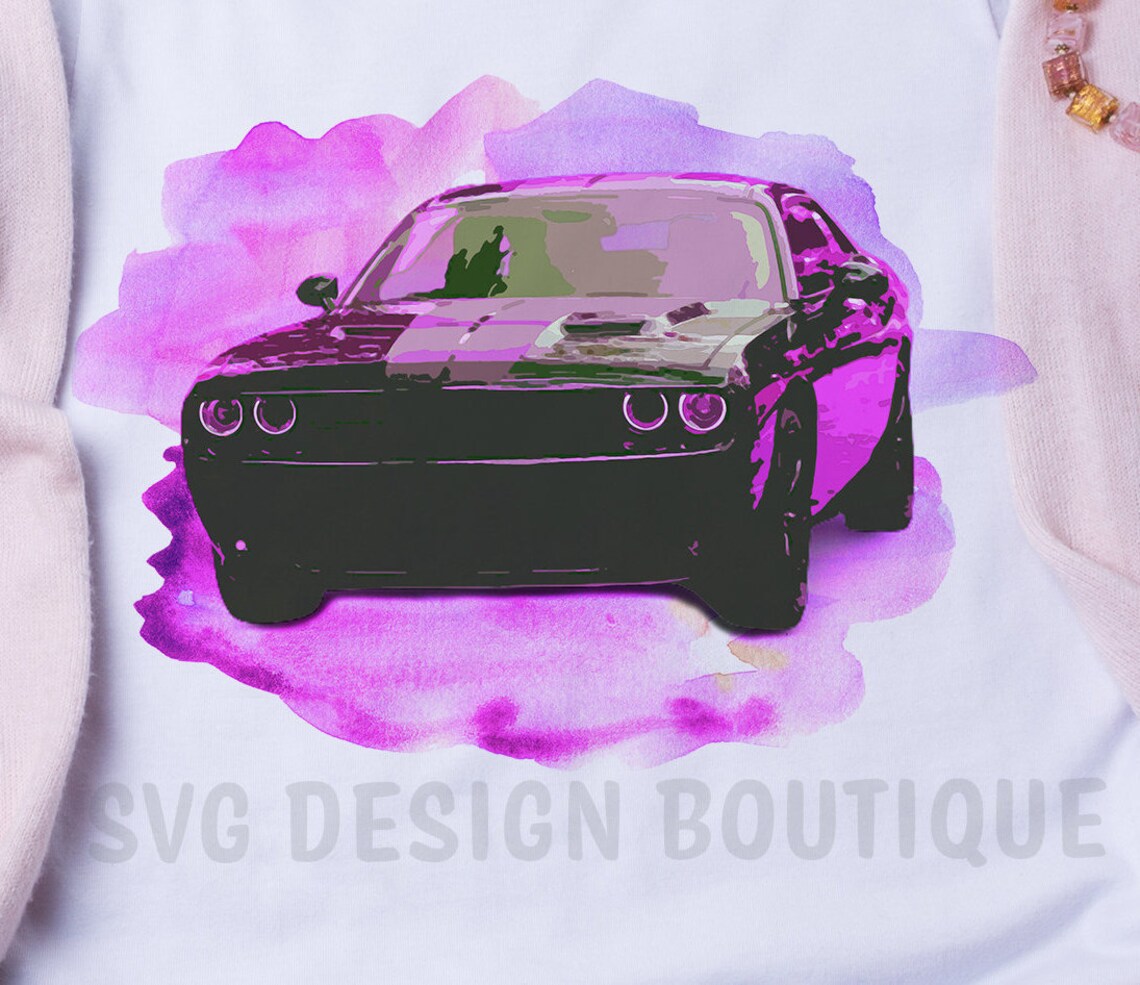 Sports Car Watercolor Sublimation Designs Download Muscle Etsy