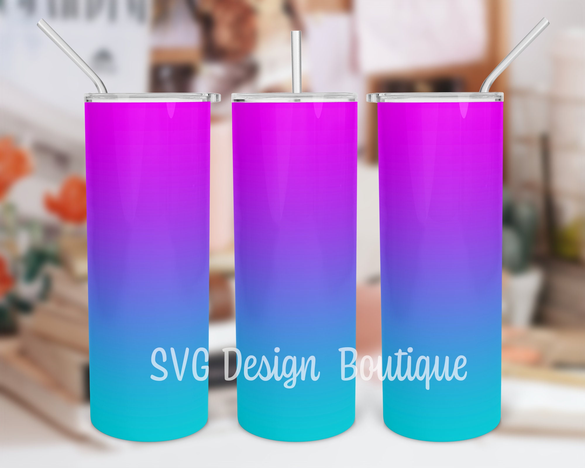 Gradient Tumbler Design Sublimation 20 Oz Skinny Tumbler Etsy