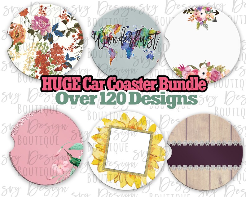 Download Car Coaster PNG Bundle Car Coaster Template Bundle Car Coaster | Etsy