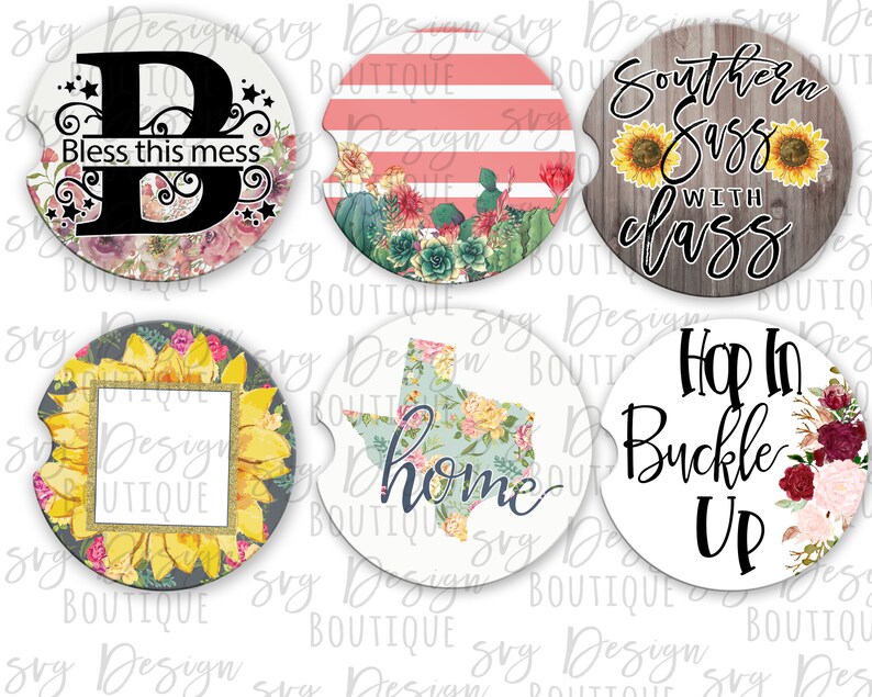 Download Large Car Coaster Template Car Coaster PNG Bundle Car Coaster | Etsy