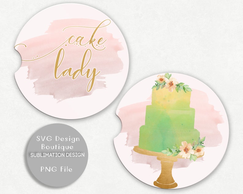 Download Clip Art Cake Lady Car Coaster Car Coaster Png Car Coaster Template Car Coaster Designs Car Coaster Set Of 2 Monogram Car Coaster Bakery Art Collectibles